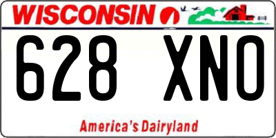WI license plate 628XNO