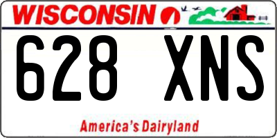 WI license plate 628XNS