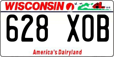 WI license plate 628XOB