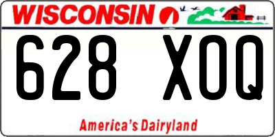 WI license plate 628XOQ