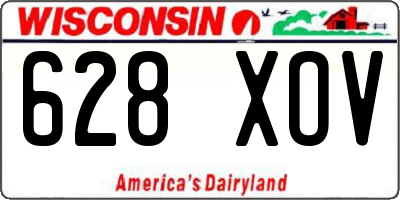 WI license plate 628XOV