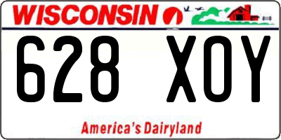 WI license plate 628XOY