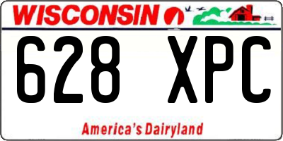 WI license plate 628XPC