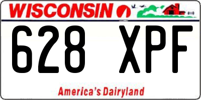 WI license plate 628XPF