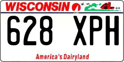 WI license plate 628XPH
