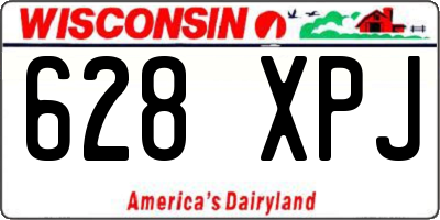 WI license plate 628XPJ