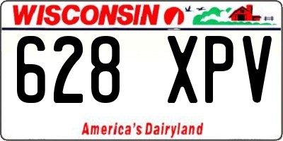 WI license plate 628XPV