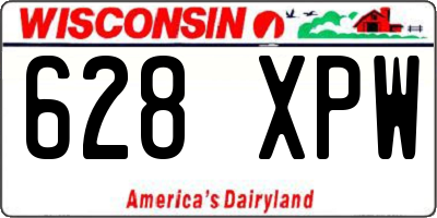 WI license plate 628XPW