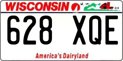 WI license plate 628XQE