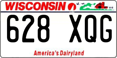 WI license plate 628XQG
