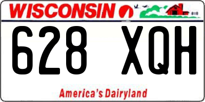 WI license plate 628XQH