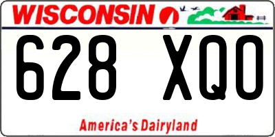 WI license plate 628XQO