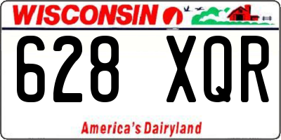 WI license plate 628XQR