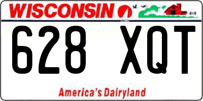 WI license plate 628XQT