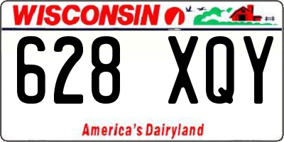 WI license plate 628XQY