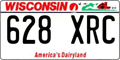 WI license plate 628XRC