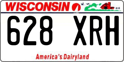 WI license plate 628XRH