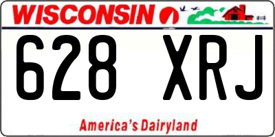 WI license plate 628XRJ