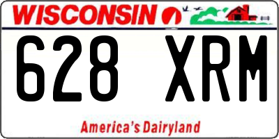 WI license plate 628XRM