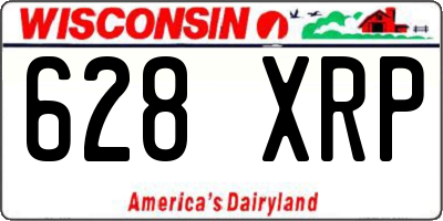 WI license plate 628XRP
