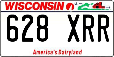 WI license plate 628XRR
