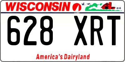 WI license plate 628XRT