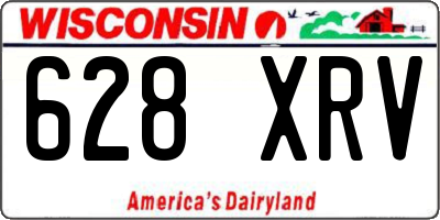 WI license plate 628XRV