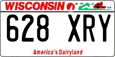 WI license plate 628XRY
