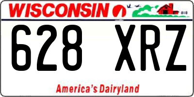 WI license plate 628XRZ