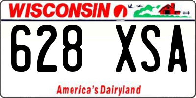 WI license plate 628XSA