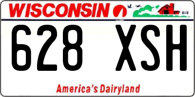 WI license plate 628XSH