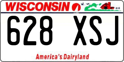 WI license plate 628XSJ