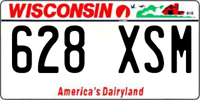 WI license plate 628XSM