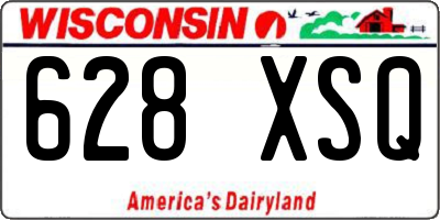 WI license plate 628XSQ