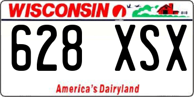 WI license plate 628XSX