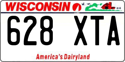 WI license plate 628XTA