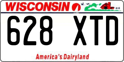 WI license plate 628XTD