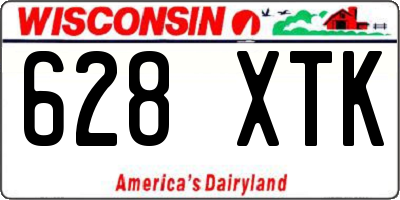 WI license plate 628XTK