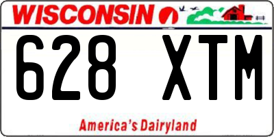 WI license plate 628XTM