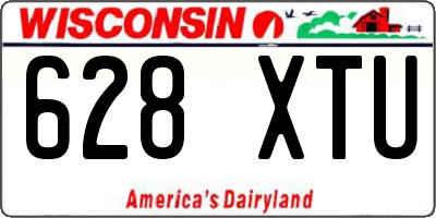 WI license plate 628XTU