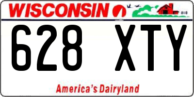 WI license plate 628XTY