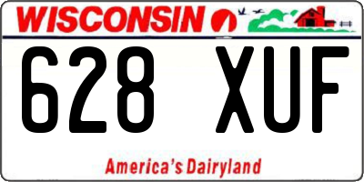 WI license plate 628XUF