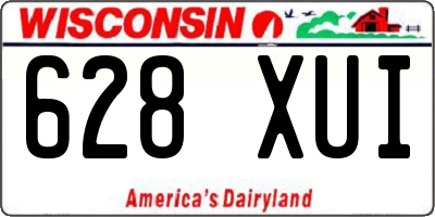 WI license plate 628XUI