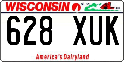 WI license plate 628XUK