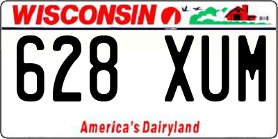 WI license plate 628XUM