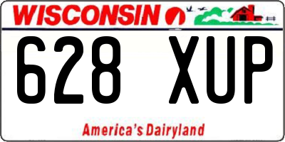 WI license plate 628XUP