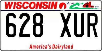 WI license plate 628XUR