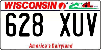 WI license plate 628XUV