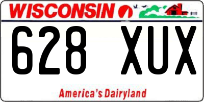 WI license plate 628XUX