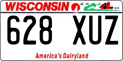 WI license plate 628XUZ